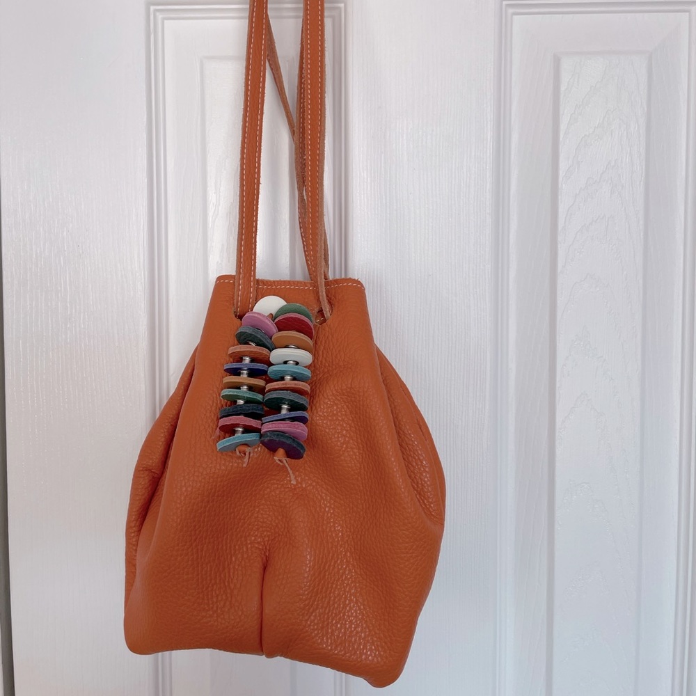 Ibiz Orange Leather Purse